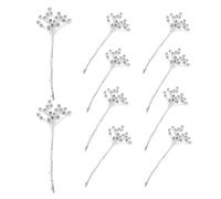 Lot de 10 décorations de Noël | Pelles d'arbre en verre pour arrangements de bouquet de mariée, guirlandes, travaux manuels, fête de Thanksgiving