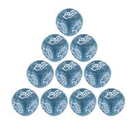Lot de 10 dés de jeu de devinettes 20 mm en papier de roche 6 faces en acrylique pour adultes et enfants