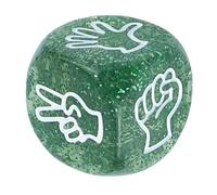 Lot de 10 dés de jeu en papier de roche pour deviner les doigts