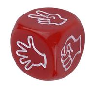 Lot de 10 dés de jeu en papier de roche pour deviner les doigts