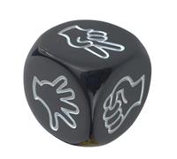 Lot de 10 dés de jeu en papier de roche pour deviner les doigts