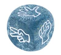 Lot de 10 dés de jeu en papier de roche pour deviner les doigts