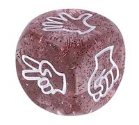 Lot de 10 dés de jeu en papier de roche pour deviner les doigts