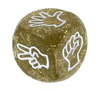 Lot de 10 dés de jeu en papier de roche pour deviner les doigts