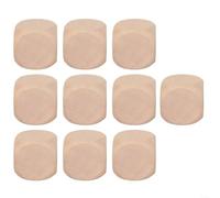 Lot de 10 dés en bois vierge naturel non peint pour loisirs créatifs, dessin, chiffres, motifs, jeux éducatifs pour tous les âges (12 mm)