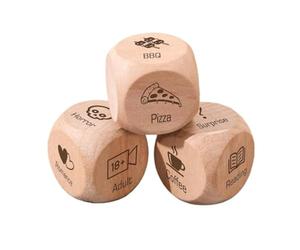 Lot de 10 dés personnalisés pour un rendez-vous galant, idées de soirée, cadeau pour les couples, où/quoi manger des dés, cadeau de Saint-Valentin
