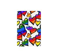 Lot de 10 désodorisants de voiture à suspendre avec corde pour voiture et maison Motif cœurs Gay Pride arc-en-ciel