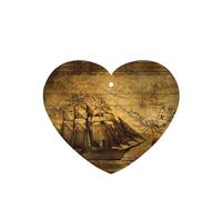 Lot de 10 désodorisants de voiture à suspendre sur le thème des pirates à voile avec corde pour voiture, maison