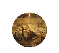 Lot de 10 désodorisants de voiture à suspendre sur le thème des pirates à voile avec corde pour voiture, maison