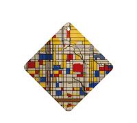 Lot de 10 désodorisants de voiture africains en tissu imprimé tribal pour feuilles parfumées à suspendre pour salle de bain avec corde