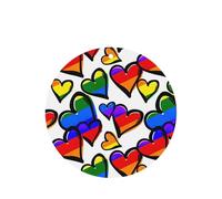 Lot de 10 désodorisants pour voiture avec corde Motif cœurs Gay Pride arc-en-ciel
