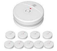 Lot de 10 détecteurs de fumée NF autonomie 5 ans-EVACUATE