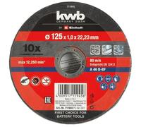 Lot de 10 disques à tronçonner 125mm