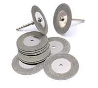 Lot de 10 disques à tronçonner diamantés Ø 50 mm pour ponceuse Dremel / Proxxon / Mandrin 3,0 mm