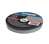 Lot de 10 disques à tronçonner inox 115 mm x 1 x 22,2 mm Erbauer