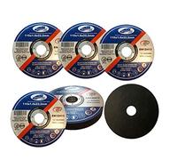 Lot de 10 disques à tronçonner professionnels - Diamètre : 115 mm - Épaisseur : 1,0 mm - Pour meuleuse Flex, meuleuse à tronçonner et d'angle - En acier inoxydable - Disques de coupe