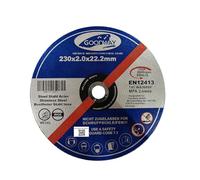 Lot de 10 disques à tronçonner professionnels - Diamètre : 230 mm - Épaisseur : 2 mm - Pour meuleuse Flex, meuleuse à tronçonner et d'angle - En acier inoxydable