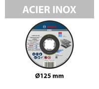 Lot de 10 Disques à tronçonner X-LOCK Ø125mm PRO Acier inox et métal BOSCH