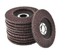 Lot de 10 disques abrasifs à lamelles, Disques de meulage inox 115 mm, Grain 60, Inox à lamelles ponçage Mop disques à surfacer, disque abrasif, disque à lamelles