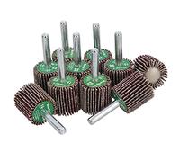Lot de 10 disques abrasifs à lamelles Grain 40 25 mm