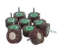 Lot de 10 disques abrasifs à lamelles grain 40 50 mm pour perceuses Tige 6 mm