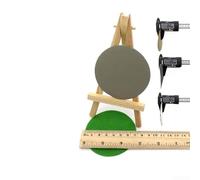 Lot de 10 disques abrasifs en carbure de silicium de 7,6 cm, papier de verre humide/sec grain 240-10000, flocage arrière pour polissage automobile, finition de meubles en bois, meulage métallique (240