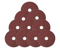 Lot de 10 Disques Abrasifs en Fibre de Résine de 4 Pouces pour Meuleuse d'angle, Outil Abrasif de 100 mm de Diamètre, 24#-120#, Polissage, Meulage