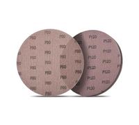 Lot de 10 disques abrasifs Velcro - Diamètre : 225 mm - Filet de ponçage anti-poussière - Disques abrasifs anti-blocage - Papier abrasif pour ponceuse de plafond - Ponceuse à sec (80/120/180/240/320#)