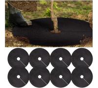 Lot de 10 Disques De Paillage des planteses, 32/42/52cm Tapis De Protection pour Arbres, Tapis De Protection Contre Les Mauvaises Herbes, pour Arbres, Fleurs, Aménagement, Lutter Contre