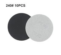 Lot de 10 disques de papier abrasif en carbure de silicium de 7,6 cm, adaptés pour les applications humides/sèches, grains de 240 à 10 000, parfaits pour les travaux de polissage (240#)