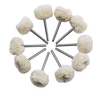 Lot de 10 disques de polissage pour ponceuse - En coton - Pour Accessoires Dremel perceuse rotative - Montre - Polissage de bijoux - 3 mm