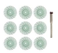 Lot de 10 disques de polissage rotatifs, 1 pouce, à poils radiaux, brosses abrasives de détail, diamètre de tige de 3 mm à 2,35 mm(3MM*1000)