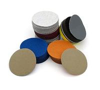 Lot de 10 disques de ponçage de 50 mm à sec ou humide avec crochet et boucle - Grain 400