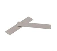 Lot de 10 disques de soupape de compresseur en acier au manganèse - Valve à piston Reed Plate Spacer - Compresseur d'air pour pièces de rechange pour 2HP, 3HP, 4HP - Argent (10 x 46 mm)