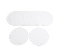 Lot de 10 disques en acrylique transparent pour travaux manuels, parfaits pour créer des pendentifs et des étiquettes uniques pour sapin de Noël (10 cm)
