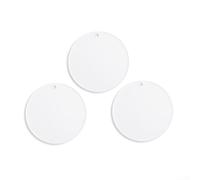Lot de 10 disques en acrylique transparent pour travaux manuels, parfaits pour créer des pendentifs et des étiquettes uniques pour sapin de Noël (7,5 cm)