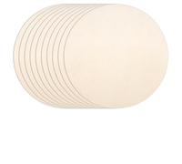 Lot de 10 disques ronds en bois de 30 cm de diamètre - 30 cm de diamètre - Plaque ronde en bois pour le bricolage, l'artisanat et la décoration à suspendre