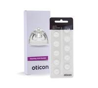 Lot de 10 dômes originaux de marque Oticon pour appareils auditifs Oticon MiniFit Open 6 mm Taille S