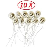 Lot de 10 Douilles Culot GU10 pour Ampoule Halogène ou Led