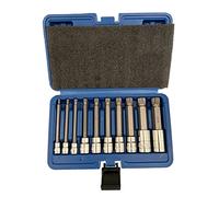 Lot de 10 douilles d'impression 1/2 3/8 1/4 étoile Jeu de clés à douille pour la maison, le bricolage, les pièces automobiles, les clés à bois