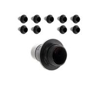 - Lot de 10 douilles E14 simple bague - Noir
