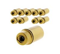 - Lot de 10 douilles lisses sans bague E14 - Doré