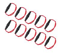 Lot de 10 douilles tubulaires solides en laiton ABS - Installation facile - Fixation rapide pour utilisation électrique - Supports de tubes en laiton ABS