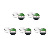 Lot de 10 drapeaux de la Syrie - Broche artistique tendance - Accessoire tendance - Texture en alliage - Convient pour un usage quotidien ou des cadeaux spéciaux - Broche d'échange culturel, taille