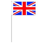Lot de 10 drapeaux en papier - Motif drapeau du Royaume-Uni - Union Jack