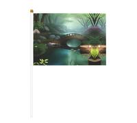 Lot de 10 drapeaux imprimés Little Bridge in the East - 14 x 20,8 cm