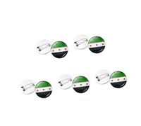 Lot de 10 Drapeaux Syrie Badge Artistique Pin Mode Pin Accessoire Texture Alliage Pour Usage Quotidien Ou Cadeaux Spéciaux Accessoire Portable Convient, taille unique, comme décrit