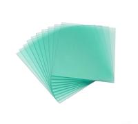 Lot de 10 écrans de remplacement extérieurs pour casque de soudage, plaque de protection transparente de rechange, plaque de protection transparente pour casque de soudage en polycarbonate (123 x 98
