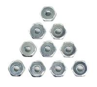 Lot de 10 écrous à barre 8 mm pour tronçonneuse - Compatible avec MS170, MS180, MS190T, MS192, MS360, MS440, MS460, MS660 Series