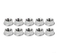 Lot de 10 écrous à barre métallique pour tronçonneuse Echo CS352 CS-310 CS-370 CS-271T CS-3510 Remplace V265000200 43301912330 22182-52411 Fixation de barre de guidage en métal robuste facile à